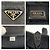 Prada Tessuto Pochette mit Dreiecks-Logo Schwarz - Ansicht 3