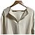 Autre Marque Top de manga comprida com folhos em fleece macio yori Branco - vista 4