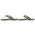 Sandali con listino tra le dita CHANEL ENTRE DOIGTS COCO Wood Nero Beige - vista 3