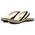 Sandali con listino tra le dita CHANEL ENTRE DOIGTS COCO Wood Nero Beige - vista 6