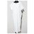 Autre Marque Vestido camiseta asimétrico SEA Blanco