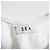 Autre Marque Vestido camiseta asimétrico SEA Blanco - vista 8