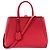 Fendi 2Jours Leather Medium Vermelho
