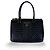 Prada Double Zip Tote Diagramme Quilted Leather Medium Black