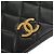 Chanel Vintage Full Flap Quilted Lambskin Medium Nero - vista 7