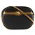 Christian Dior CD Schultertasche aus Leder Schwarz