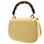Gucci Vintage Bamboo Top Handle Leather Medium Beige - vue 2