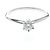 Autre Marque Anello solitario Tiffany in diamante e platino Argento