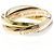 Anel Cartier Trinity em Ouro 18K Dourado
