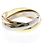 Anel Cartier Trinity em Ouro 18K Dourado - vista 2