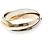 Anel Cartier Trinity em Ouro 18K Dourado - vista 4