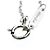 Autre Marque Tiffany Key Diamantenhalskette Silber Golden - Ansicht 14