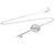 Autre Marque Tiffany Key Diamantenhalskette Silber Golden - Ansicht 15