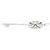 Autre Marque Tiffany Key Diamantenhalskette Silber Golden - Ansicht 3