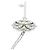 Autre Marque Tiffany Key Diamantenhalskette Silber Golden - Ansicht 6