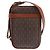 Autre Marque Saint Laurent Le Monogramme Monogram All Over Coated Canvas and Leather Small Marron