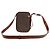 Autre Marque Saint Laurent Le Monogramme Monogram All Over Coated Canvas and Leather Small Marron - vue 2
