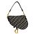 Christian Dior Saddle Oblique Canvas Mini Blu navy - vista 2
