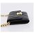 Chanel Plate Logo CC Flap Card Holder on Chain Quilted Caviar Mini Black - view 3