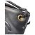 Chanel Vintage Schultertasche aus schwarzem Leder mit CC-Logo - Ansicht 2