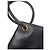 Chanel Vintage Schultertasche aus schwarzem Leder mit CC-Logo - Ansicht 4