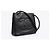 Chanel Vintage Schultertasche aus schwarzem Leder mit CC-Logo - Ansicht 7