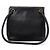 Chanel Vintage Schultertasche aus schwarzem Leder mit CC-Logo - Ansicht 9