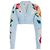 Miu Miu Cárdigan corto de mohair floral Azul Multicolor