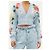 Miu Miu Cárdigan corto de mohair floral Azul Multicolor - vista 6