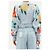 Miu Miu Cárdigan corto de mohair floral Azul Multicolor - vista 9