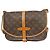 Louis Vuitton Saumur Monogram Canvas 30 Castaño - vista 2