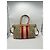 Gucci Boston Bag aus Monogramm-Canvas mit Streifen Braun Rot Beige - Ansicht 2