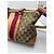 Gucci Boston Bag aus Monogramm-Canvas mit Streifen Braun Rot Beige - Ansicht 8