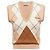 Miu Miu Argyle Strickweste aus Kaschmir Braun Weiß Beige