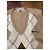 Miu Miu Argyle Strickweste aus Kaschmir Braun Weiß Beige - Ansicht 2