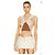Miu Miu Argyle Strickweste aus Kaschmir Braun Weiß Beige - Ansicht 6