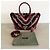 Valentino Borsa Demilune Media con Piume Nero Rosa Rosso Beige Grigio - vista 3