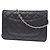 Chanel Vintage Wallet on Chain aus gestepptem Lammleder Schwarz - Ansicht 2
