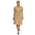 Gabardina Fendi x Karl Lagerfeld Primavera 2006 con Mangas Abullonadas Beige