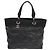 Chanel Biarritz Quilted Coated Canvas Small Nero
