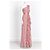 Vera Wang Regency Long einschultriges rosa Rüschenkleid Pink - Ansicht 2
