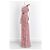 Vera Wang Regency Long einschultriges rosa Rüschenkleid Pink - Ansicht 3