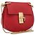 Chloé Chloe Drew Chain Schultertasche aus Leder Rot Goldfarben Auth bs37070A
