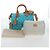 Borsa LOUIS VUITTON Speedy P9 Bandouliere 25 Turquoise Blue M11561 Auth BA15809SM Turchese Monogramma - vista 12