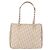 Borsa Tote a catena Christian Dior Trotter Canvas PVC Avorio Argento Auth 206261A Crudo - vista 2