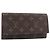 LOUIS VUITTON Monogram Porte En 3 Credit Long Wallet M61818 LV Auth 206092V Monograma