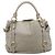 Miu Miu Tote Bag Vitellolux Gray Gold Auth 206009V Braun Golden - Ansicht 2