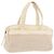 CHANEL Handtasche Canvas Beige Silver CC Auth mr3001A Silber