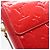 LOUIS VUITTON Monogram Vernis Motto Accessory Pouch Red M91137 LV Auth bs37359 Rosso - vista 21