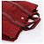 Hermès HERMES Fourre Tout MM Handtasche Canvas Rot Silber Auth gh2382 - Ansicht 6